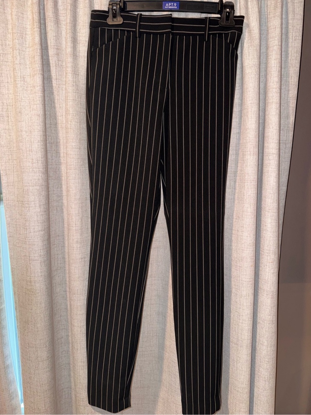 Express Women's Striped Skinny Pants Size 2 Long - Like New